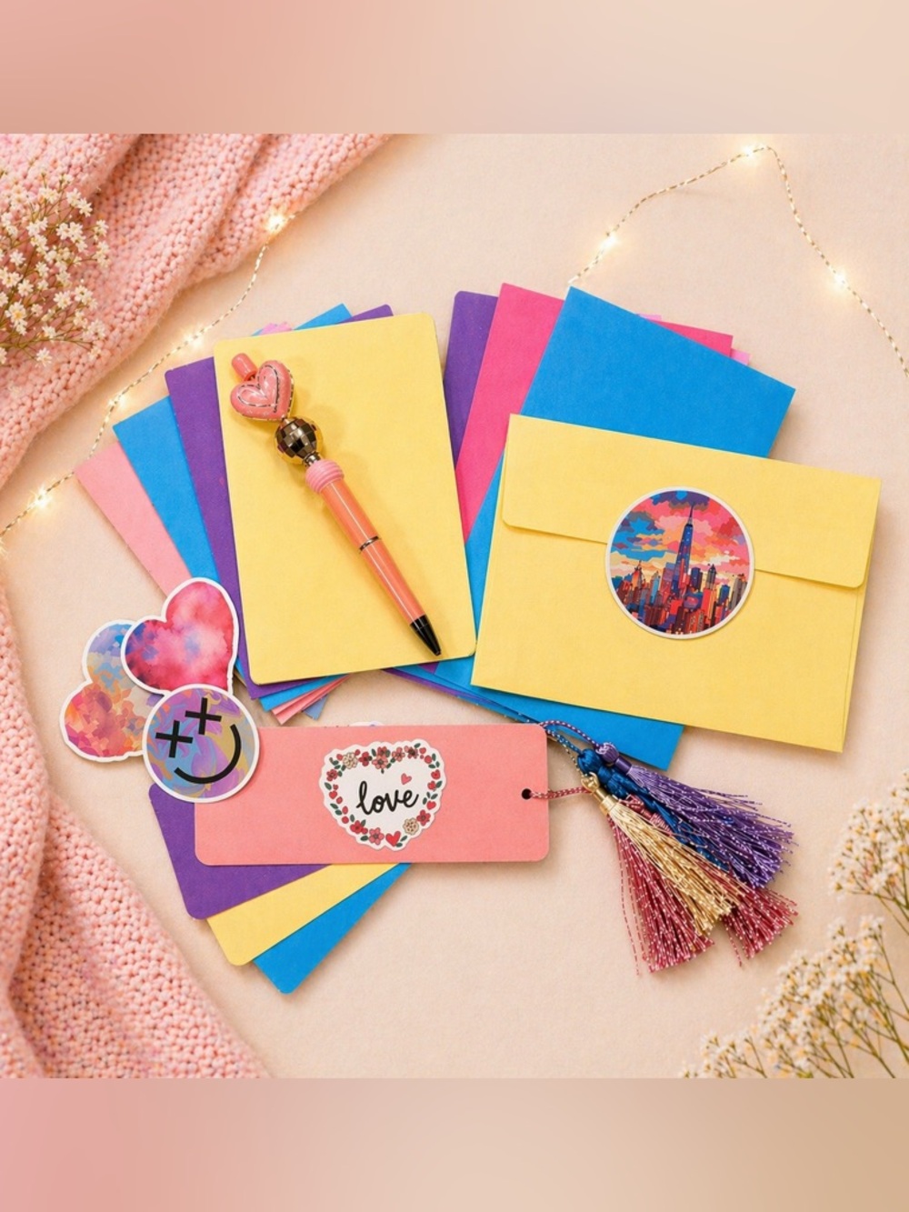 Cute Stationery Gift Bundle for Teacher, coworker, friend, or keep for yourself.